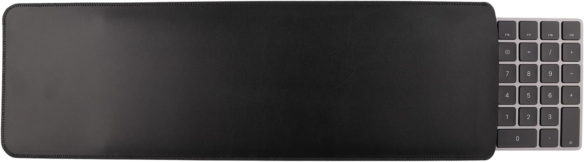 GuardV Faux Leather Series for Apple Magic Keyboard with Numeric Keypad A1843 A2520 Touch ID MQ052LL/A MK2C3LL/A MMMR3LL/A - Protective Sleeve Cover Case Pouch (Black)