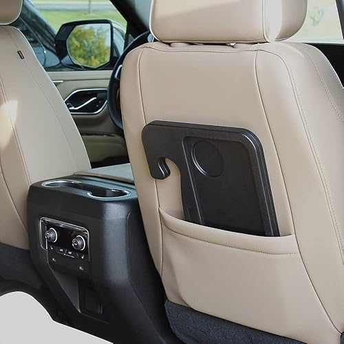 Vista 5 de Limitless RoadWarrior - Bandeja de comida de coche 2 en 1 de doble cara y escritorio para volante, para laptops, tabletas, escritura y comedor Negro