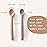 Moonkie Silicone Baby Spoons Set of 4, Two Sizes Feeding Spoon for First Stage 4+ Months, Baby Utensils, Toddler Led Weaning Spoons, Bendable, Chewproof & Boil-proof(Without Case)