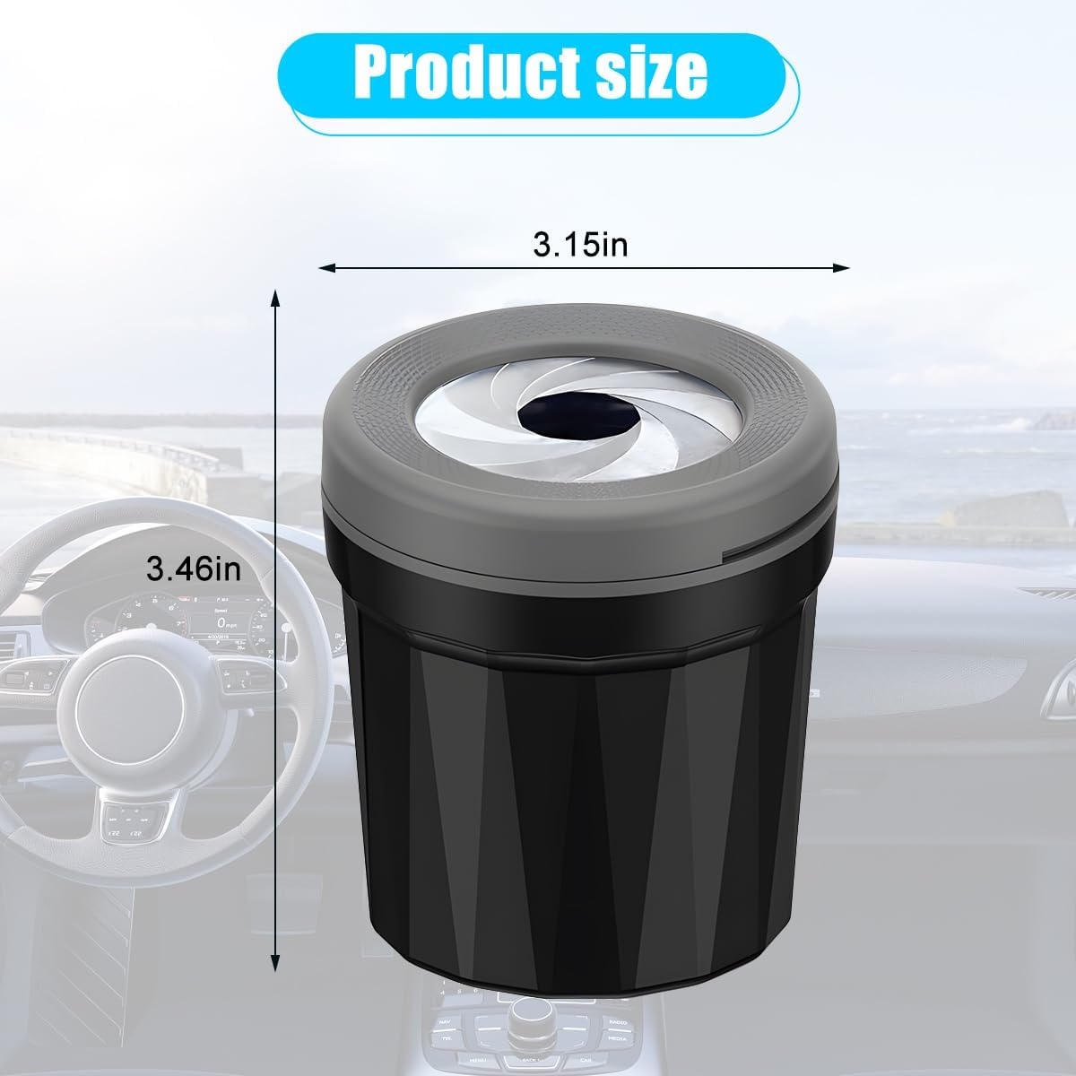 Cendrier Voiture, pour Jeep Compass 2007 2008 2009 2010, 2 Pièces Cendrier Anti Odeur, étanche, Résistant aux Hautes Températures, Détachable, Grande Capacité,A