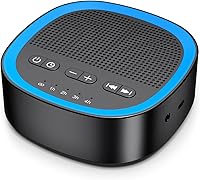 Vista 8 de Máquina de sonido de ruido blanco para dormir con 30 sonidos relajantes, conector de auriculares de 0.138 in, 5 ajustes de temporizador, 32