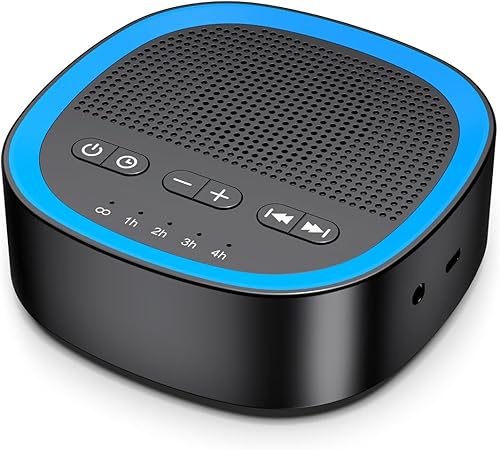 Miniatura 8 de iEasy Máquinas de sonido de ruido blanco para dormir con 30 sonidos relajantes de 0.138in, conector de auriculares 5 ajustes de temporizador, 32