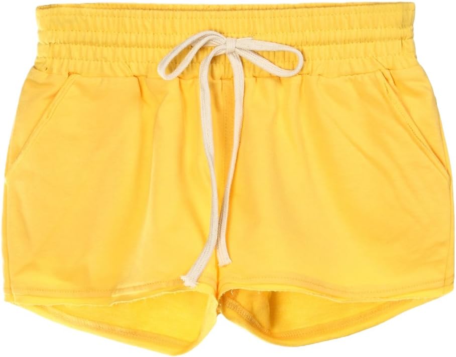 Blostirno Women's High Waist Jogging Workout Drawstring Sports Lounge Shorts