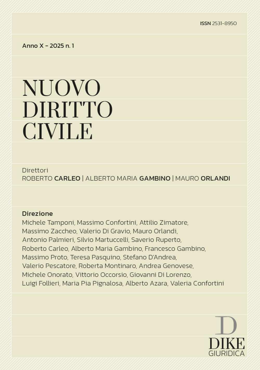 Nuovo diritto civile (2025) (Vol. 1)