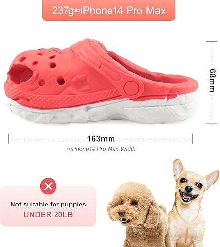 Miniatura 2 de MONDOTOY Juguetes masticables para perros, juguetes resistentes para masticadores agresivos, juguete de goma duradero para entrenamiento y limpieza