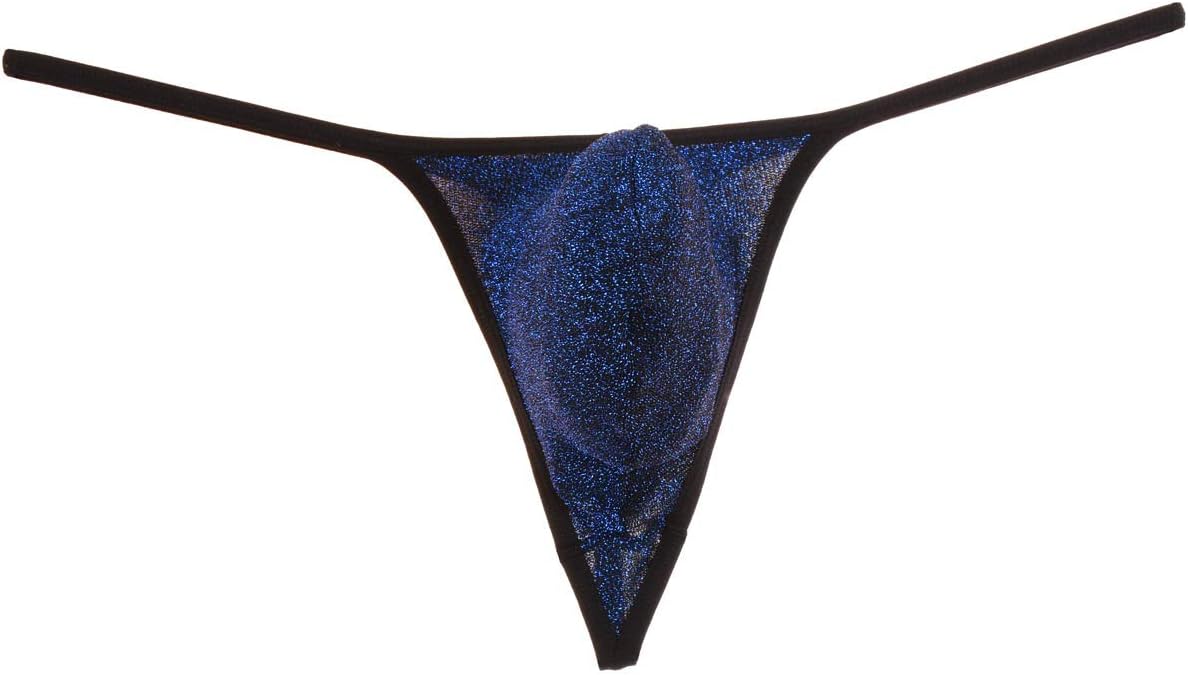 Men's Micro Thong Shiny Bikini Pouch T-Back Mini Brief Sexy Guy Underwear G-String Pants