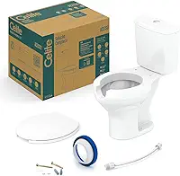 Kit Vaso Sanitário com Caixa Acoplada e Assento com abertura Acesso Celite