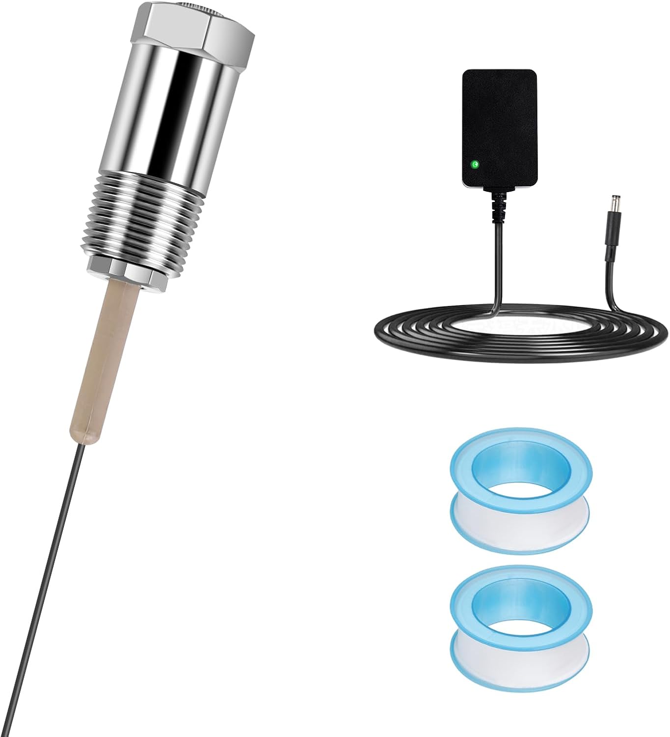 Powered Anode Rod, vattceel Water Heaters Anode Rod Titanium Anode Rod(10-45 Gallon Tank), Electrical Anode Rod,No More Sulfur/Rotten Egg Smell,Prevent Corrosion of Storage Tanks