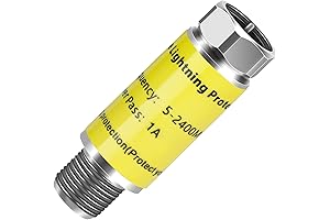 5-2400 MHz Coaxial Surge Protector for Cable TV/Antenna/Satellite Protection