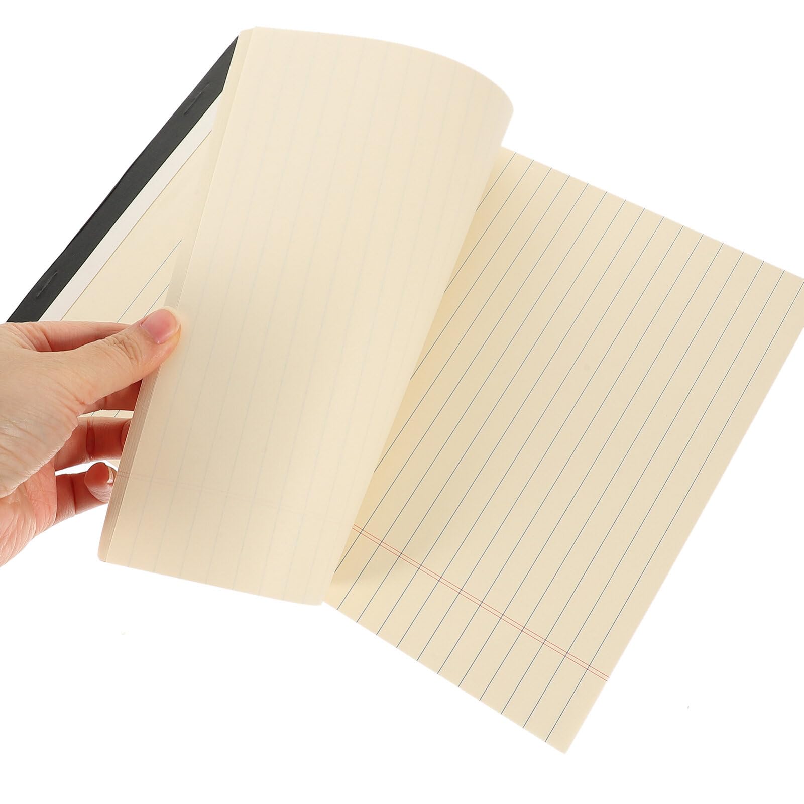 NUOBESTY Blocco Note Beige Formato A4 4 Pezzi Carta a Righe, Facile da Scrivere e Portatile, come To Do List Notepad e Planning Notepad per Ufficio e Scuola