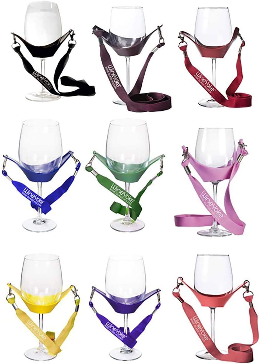 WineYoke Party Time Hand Free Wine Glass Holder Necklace