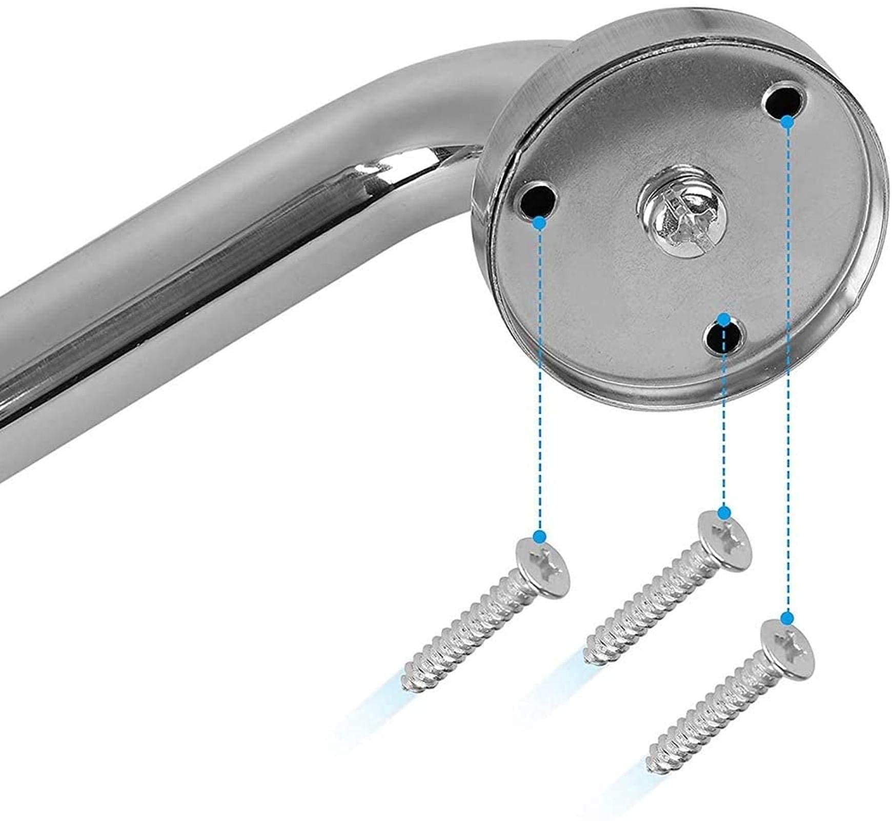 Maniglie per Doccia, ausili per WC, corrimano di Sicurezza Senza Barriere in Bagno, Barre di Supporto di Sicurezza, tiranti di Supporto Antiscivolo per disabili, Adatto per Hotel, corridoi,