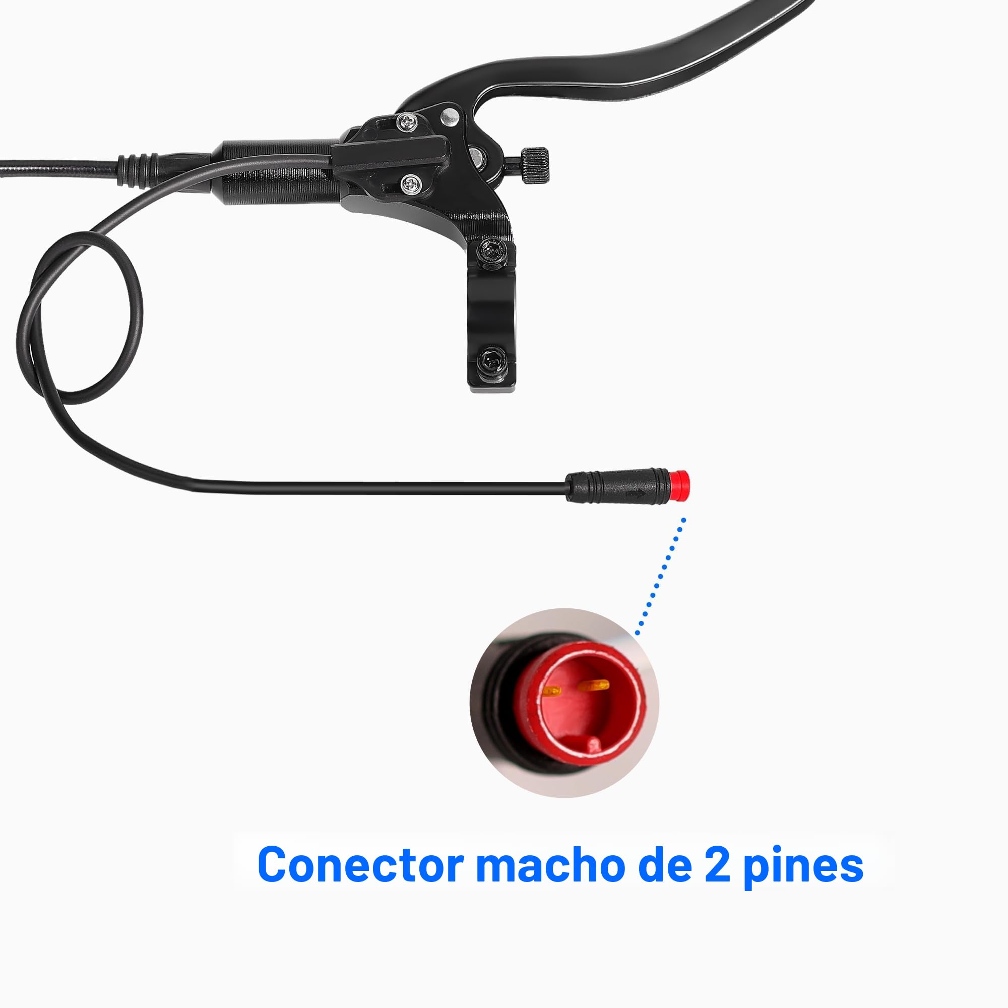 LD-200 Juego de Frenos de Disco hidráulico de 2 pistones para Bicicleta eléctrica, Kit de Freno hidráulico de 2 Pines