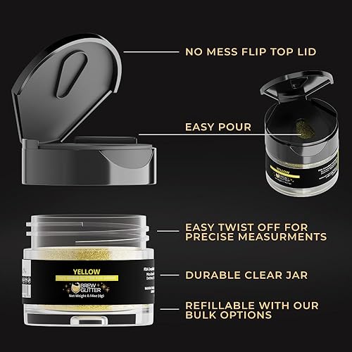 Miniatura 228 de Brew Glitter - Purpurina comestible para bebidas, cócteles, cerveza, adornar bebidas Certificado Kosher y Halal 100% comestible y de grado Azul