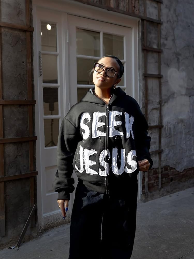 Tinalele Y2K Oversized Zip Up Hoodie Streetwear Trendy Vintage Aesthetic Sweatshirt Casual Street Graphic Hoodie Top Outfit - Image 3