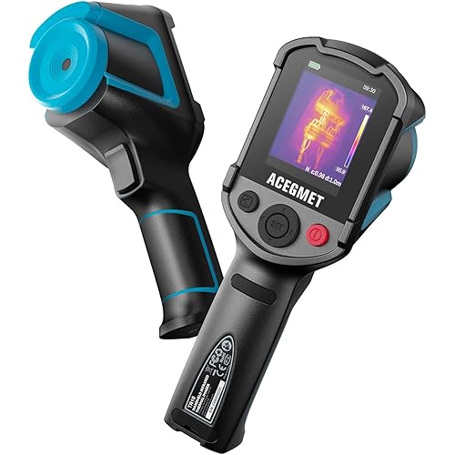 ACEGMET Thermal Camera, Enhanced Resolution 240x240, Accurate Temperature Detection -4°F to 1022°F, Durable Build, 50° Field of View, Ideal for Home Inspections and Industrial Use