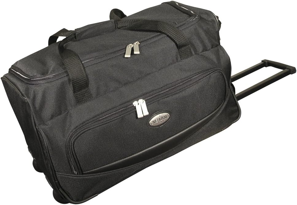 Overland Travelware 22 Inch Duffel Wheeler, Black, One Size