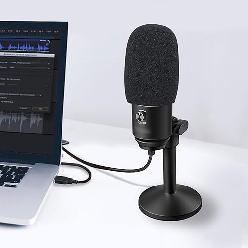 Miniatura 6 de SUNMON Paraviento de espuma para micrófono Fifine Podcast, cubierta antipopparaviento compatible con micrófono condensador Fifine K670 USB para