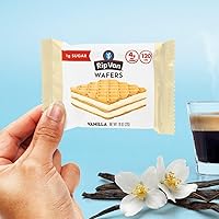 Vista 5 de Rip Van Galletas de oblea de vainilla – Snacks keto – Snack sin OMG – Snacks saludables – Bajo en carbohidratos y bajo en azúcar (0.07 oz) – Snack