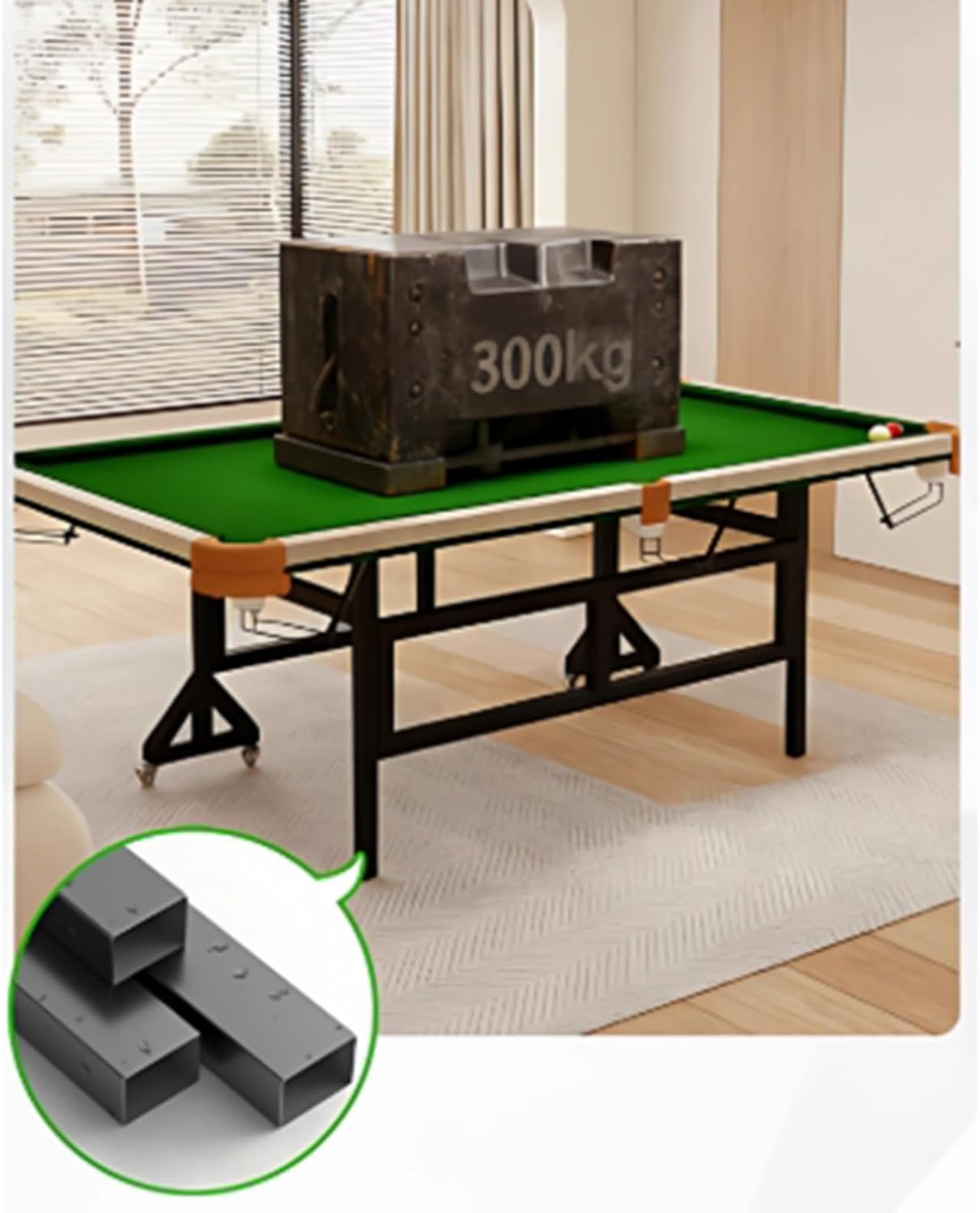 Pool Table, Portable Tabletop Billiard Table with Complete Accessory Set for Kids Adults, Home Office Desk Game