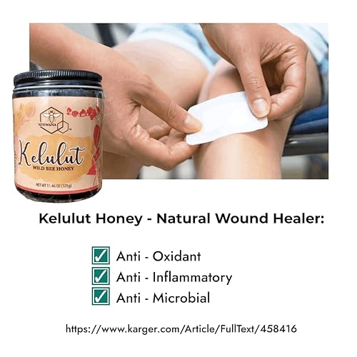 Miniatura 3 de Kelulut - Miel de abeja salvaje sin aguijas, trigona, multifloral, natural, 100% pura, sin pasteurizar, rara, premium, galardonada, 11.46 onzas