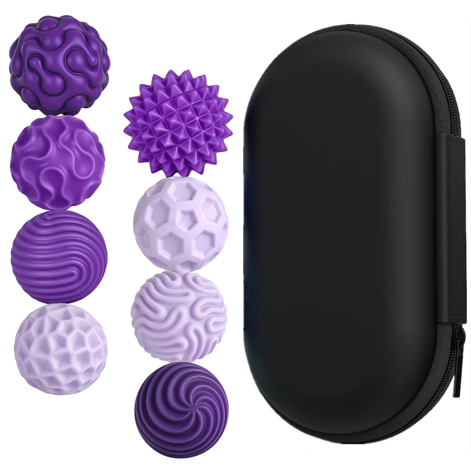 Donboly Magnetic Balls Fidget Toys, Sensory Fidgets for Adults, Stress Relief Desk Toys, Office Magnetic Ball Set (Purple)