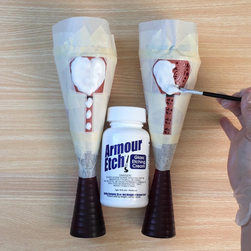 Armour Products Turtle Time N Over 再利用可能ガラスエッチングステンシル、ブラウン