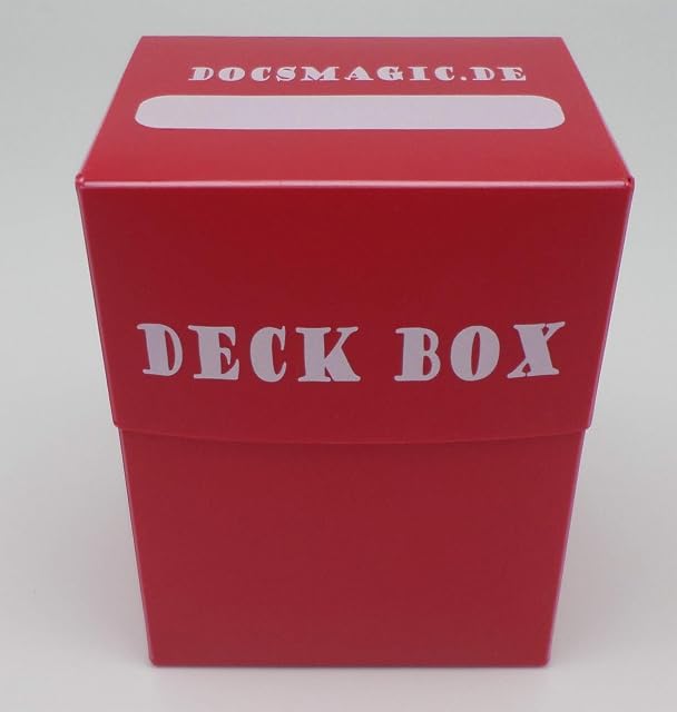 Foto 5 de 6 de docsmagic.de Deck Box + 60 Mat Red Sleeves Small Size - Mini Caja & Fundas Roja - YGO