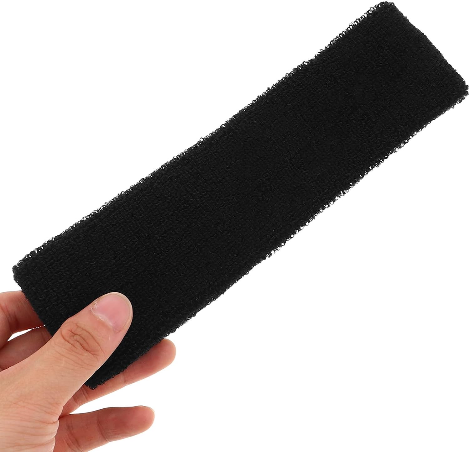 10pcs Sweat Absorption Running Headbands for Men and Women, Breathable Polyester and Latex Thread Athletic Hair Bands, Non-Slip Outdoor Sports Headgear for Basketball and Gym