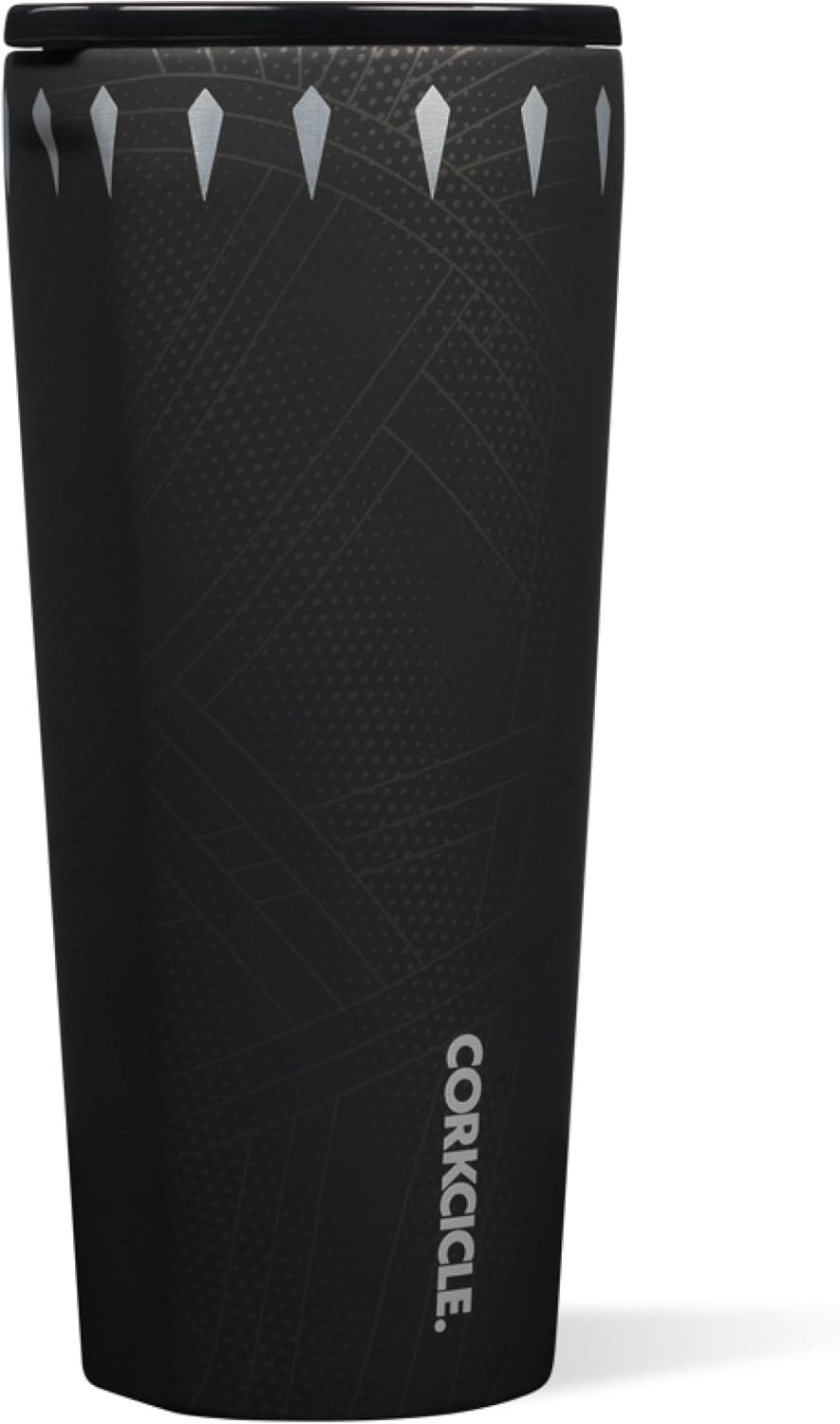 Corkcicle Disney Tumbler - Triple-Insulated Stainless Steel - Keeps Drinks Cold 9 Hours - Spill-Proof Lid - Reusable - Summer Drinkware Gift - Keeps Drinks Ice Cold - 24 oz - Black Panther