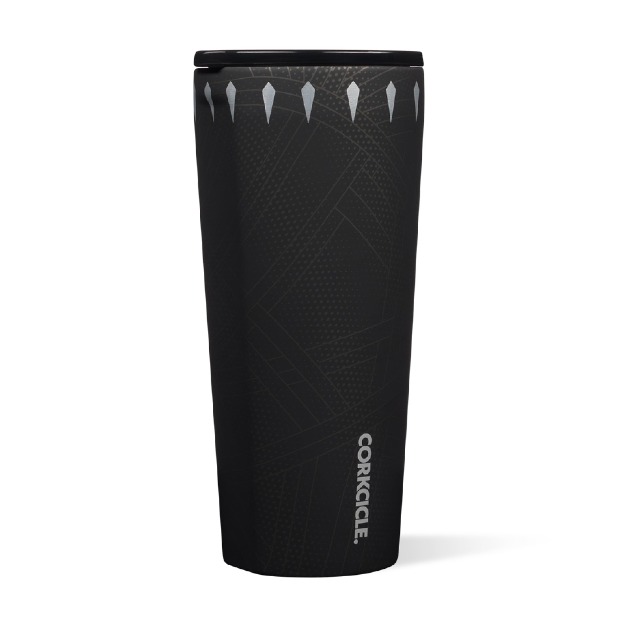 Corkcicle Disney Tumbler - Triple-Insulated Stainless Steel - Keeps Drinks Cold 9 Hours - Spill-Proof Lid - Reusable - Summer Drinkware Gift - Keeps Drinks Ice Cold - 24 oz - Black Panther