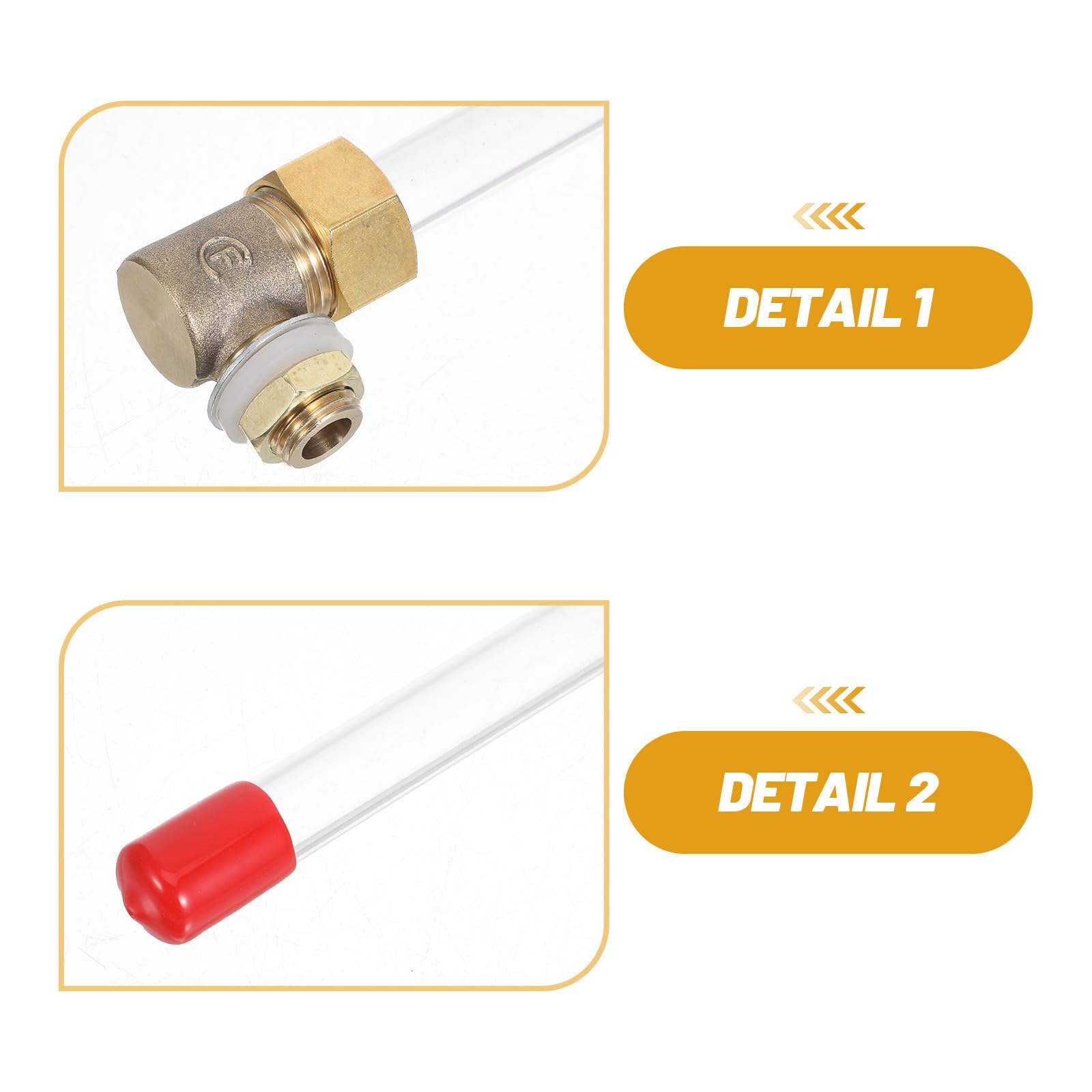 ULTECHNOVO Indicateur de Niveau à Eau Industriel Liquide en Plastique Installation Simple Liquide en Plastique et Structure en L pour Réservoir de Piscine Incendie et Ferme