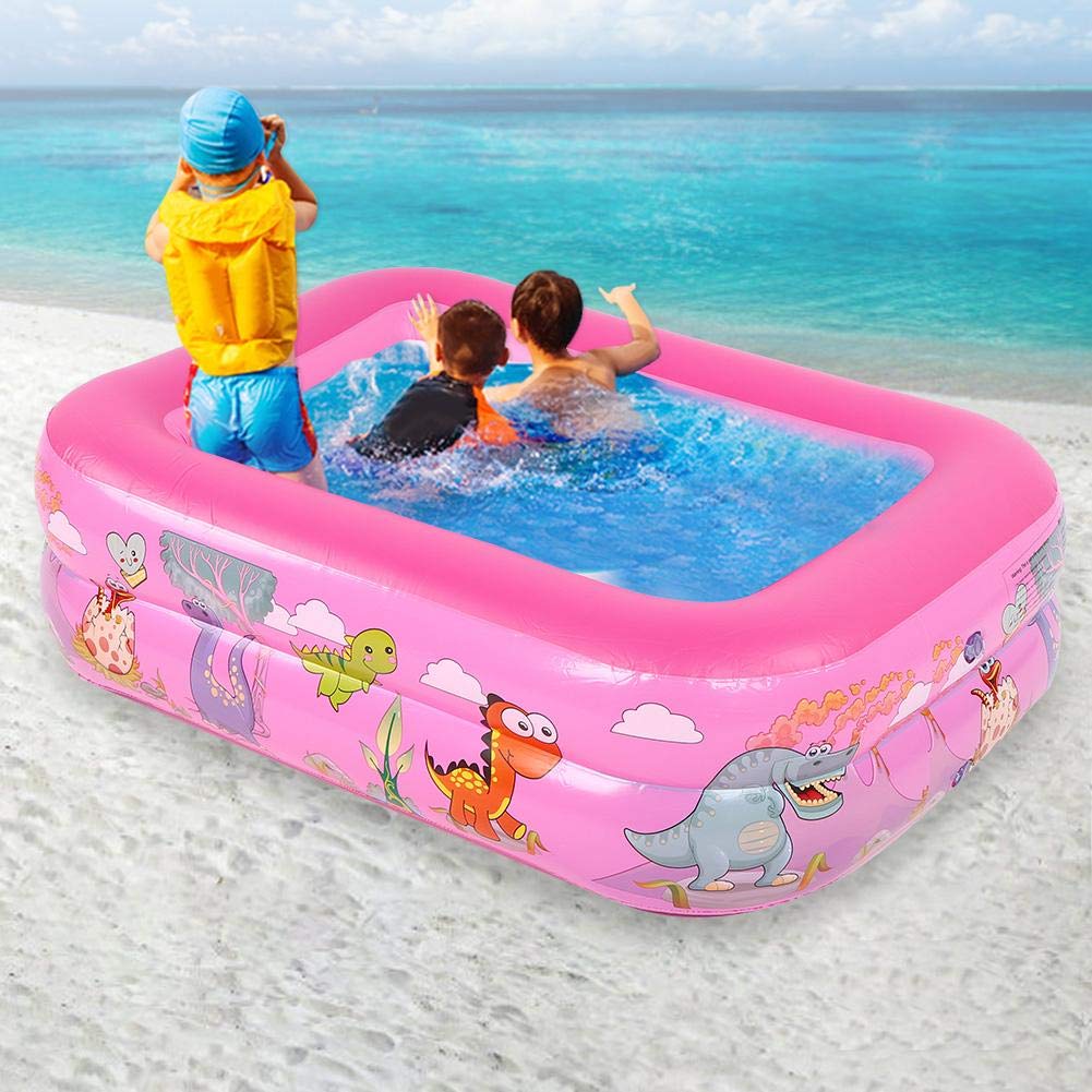 Kids Swimming Pool, Inflatable Pool, Scratch Large Size for Inf Kids Home Use 2 Color()