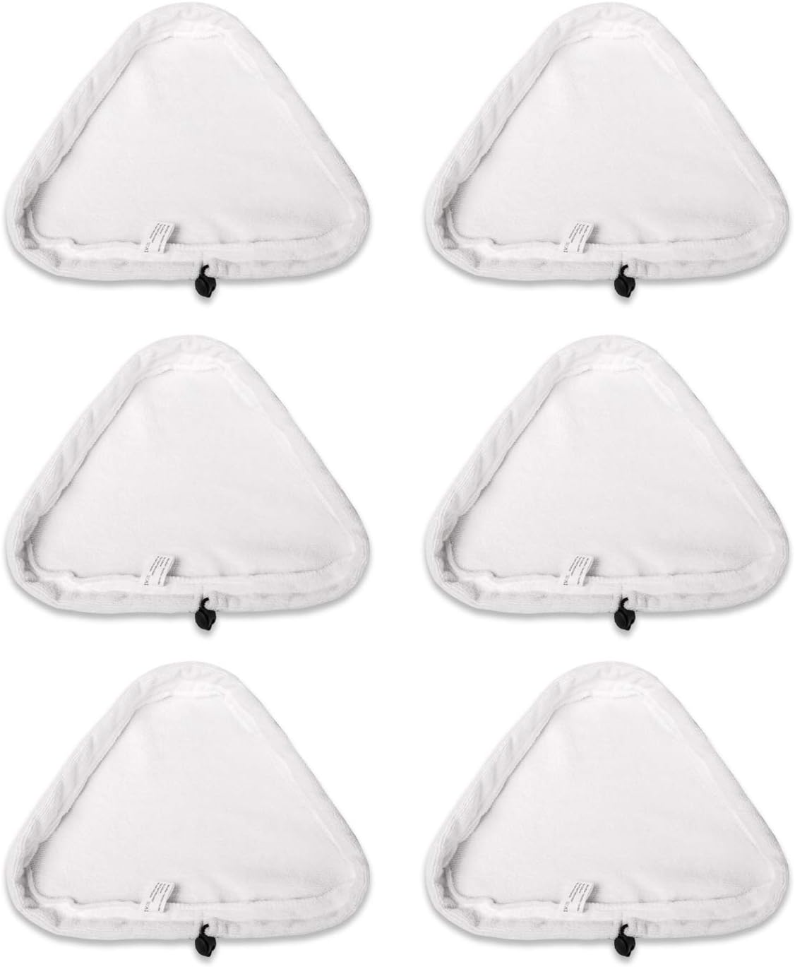 6PCS Universal Washable Triangular Microfiber Cleaning Pad Cover Washable Cloths for X5 Steam Mops and H2O