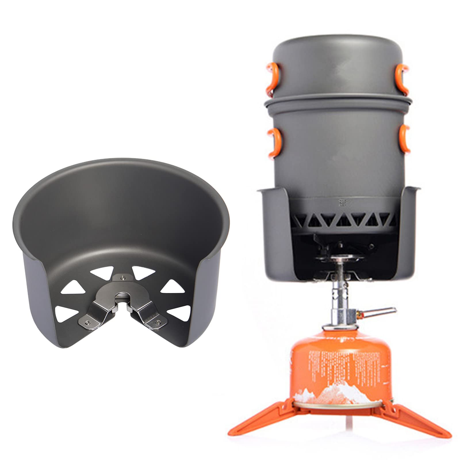 Ciwanning Outdoor Burner Windshield Camping Cooker Picnic BBQ Stove Windscreen Wind Guards