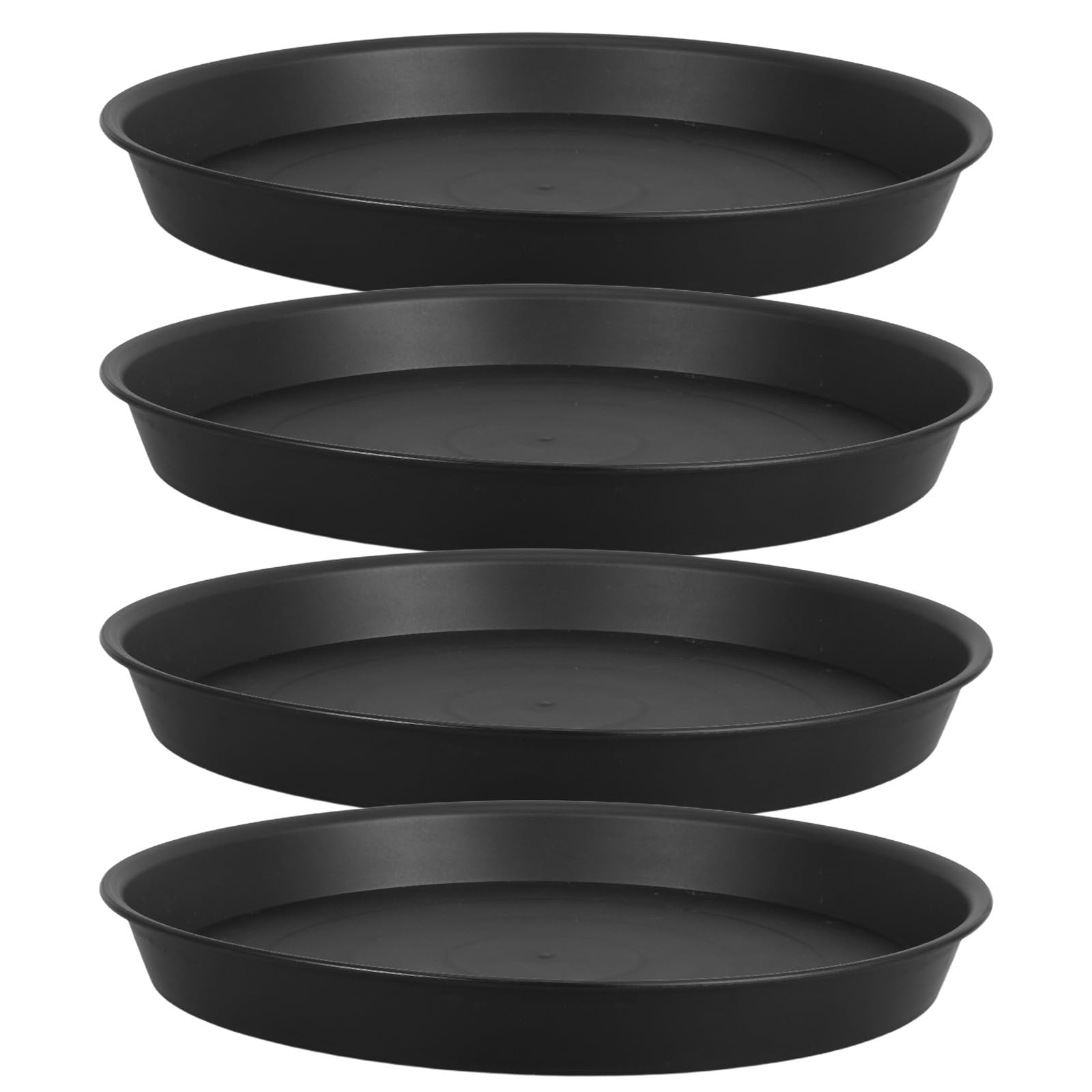Yardenfun 4 bandejas Inferiores para macetas - Platos de plástico para macetas Que evitan el riego excesivo - Bandejas Base para de jardín