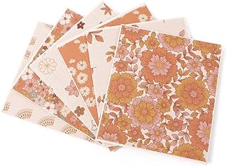 YQWIN 6 Pieces Swedish Dish Cloth Swedish Kitchen Dishcloths Reusable Sponge Cleaning Cloths Flower Daisy Leaves Rainbow Kitchen Cloths Absorbent Dish Cloth Quick Drying Washable Wipes Biodegradable Kitchen Dish Rags