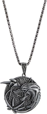 Witcher Necklace for Men Wolf Necklace for Men Witcher Medallion Necklace Wolf Jewelry Gifts for Men
