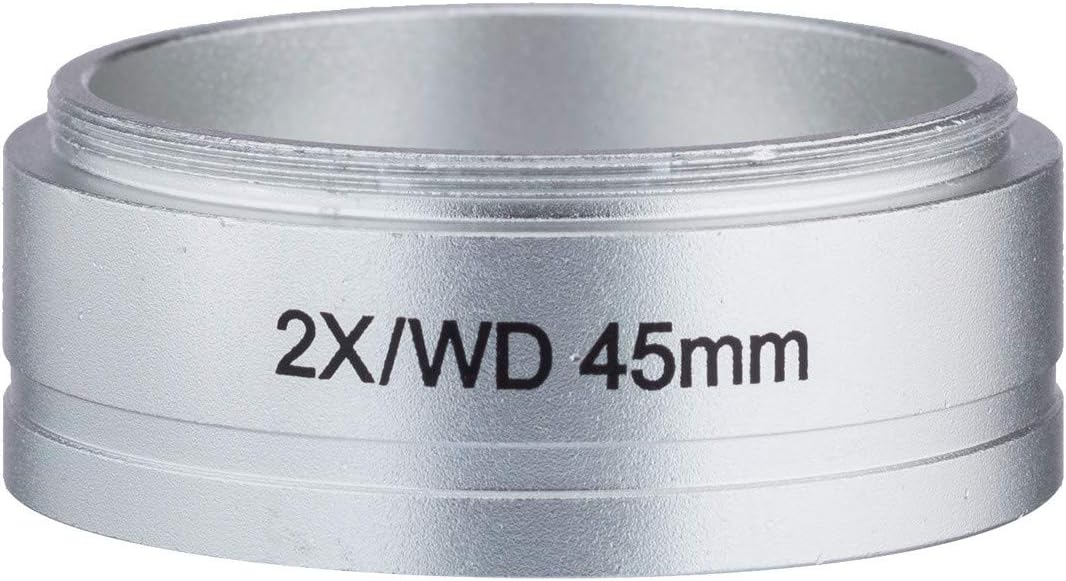 AmScope - 2.0X Barlow Lens for SF Series Stereo Microscopes (54mm) - 2X/WD