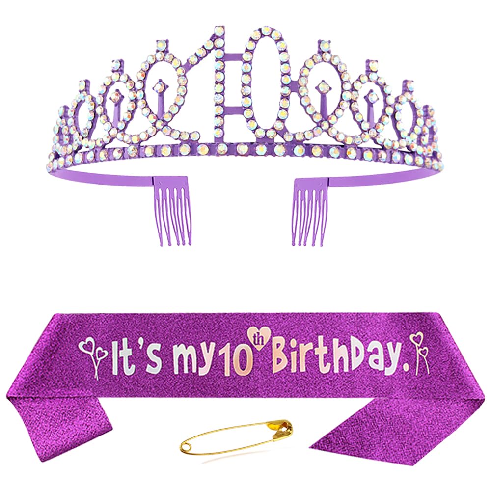 Fascia E Corona Di Compleanno Rosa Con Strass Per Donna – Diadema Principessa Con Scritta 'Birthday Girl', Regalo Festa - 6