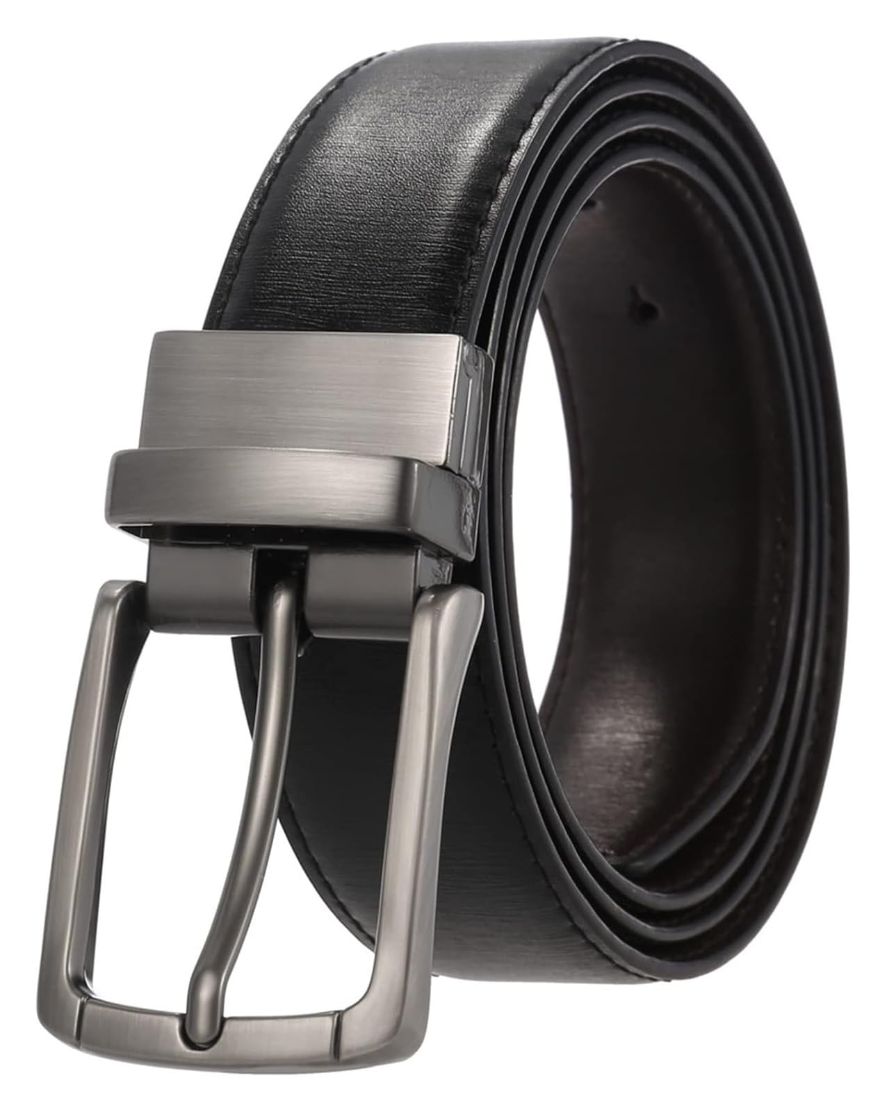 Cinturón ajustable de cuero genuino, Cinturón de cuero for hombre Cuero con hebilla antirrayas Hebilla ancha ajustable de aleación Jeans Casual Formal Hebilla ajustable Touser(2,Length 120cm)