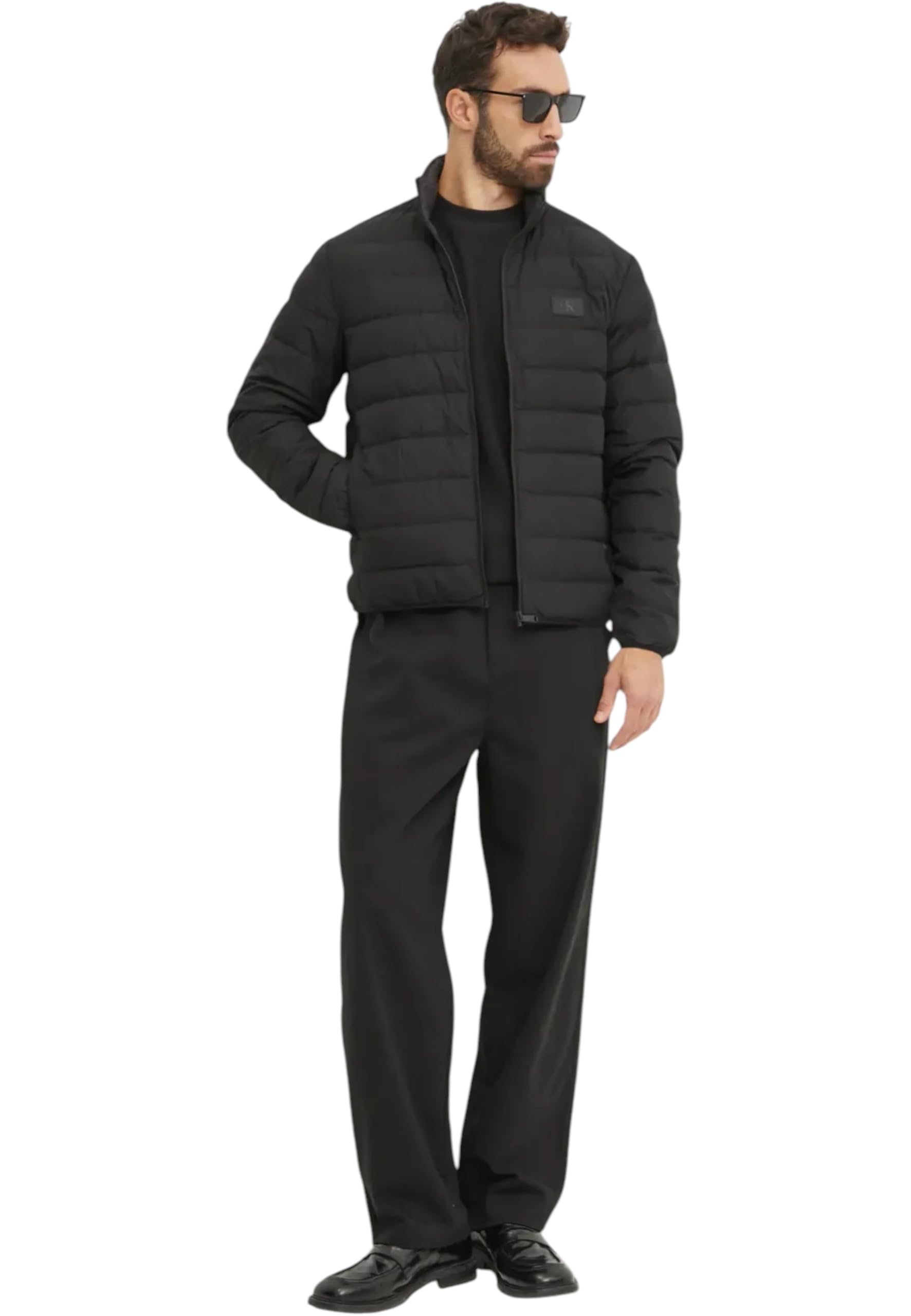 Calvin Klein Jeans Męska kurtka puchowa UL J30J326716, czarna (Ck Black), S, Czarny (Ck Black), S