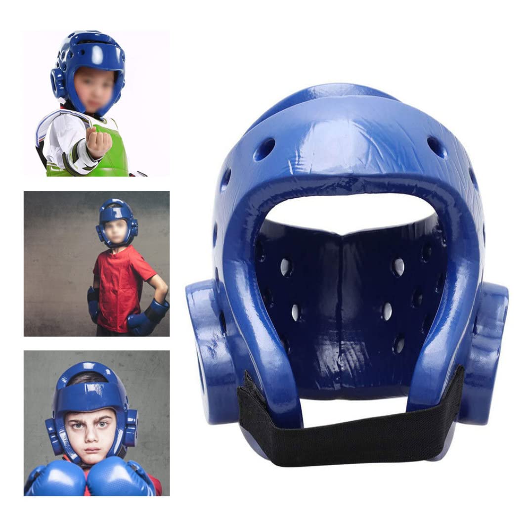 Casco da boxe Caschetto Kickboxing Copricapo Allenamento da combattimento Equipaggiamento protettivo per bambino adulto Rosso Taglia L