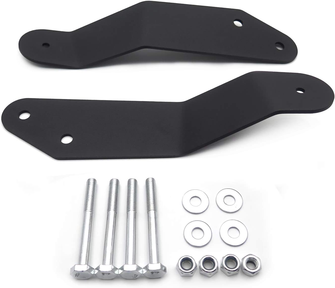SMT- Black Front Upper Windshield 42" LED Light Bar Mounting Bracket Compatible With 14-19 Can-Am Maverick Commander 1000 800 UTV [See Fitment]