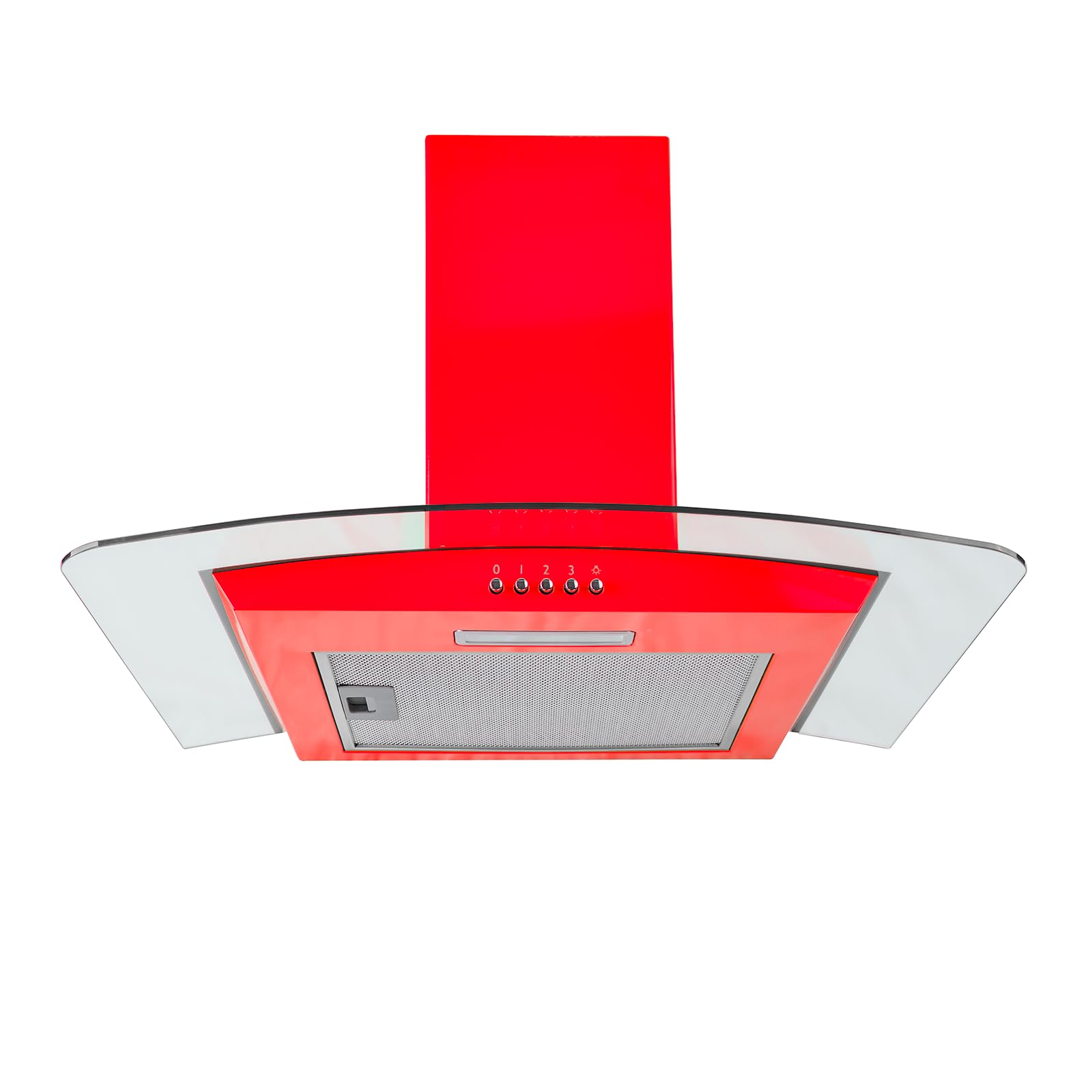 SIA CGH70SS 70cm Curved Glass Stainless Steel Chimney Cooker Hood Extractor Fan — view 11