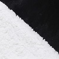 Vista 5 de Dream Lab Funda de edredón reversible y lavable de sherpa suave para manta con peso, carbón/marfil, 48 x 72 pulgadas