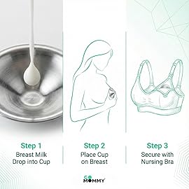 Silver Nipple Shields for Breastfeeding Newborn & A Breastfeeding Essential by Go Mommy - 925 Silver Nursing Cups for Sore Nipple Relief, Protects & Heals Cracked Nipples