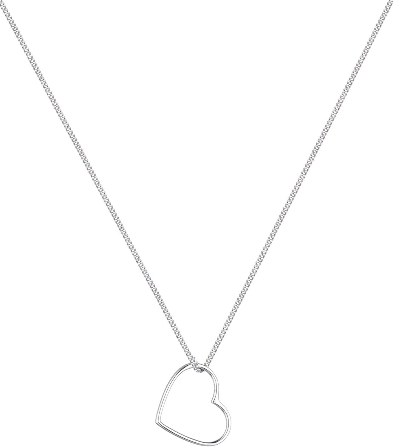 Elli Ladies Heart Pendant Basic in 925 Sterling Silver - Image 2