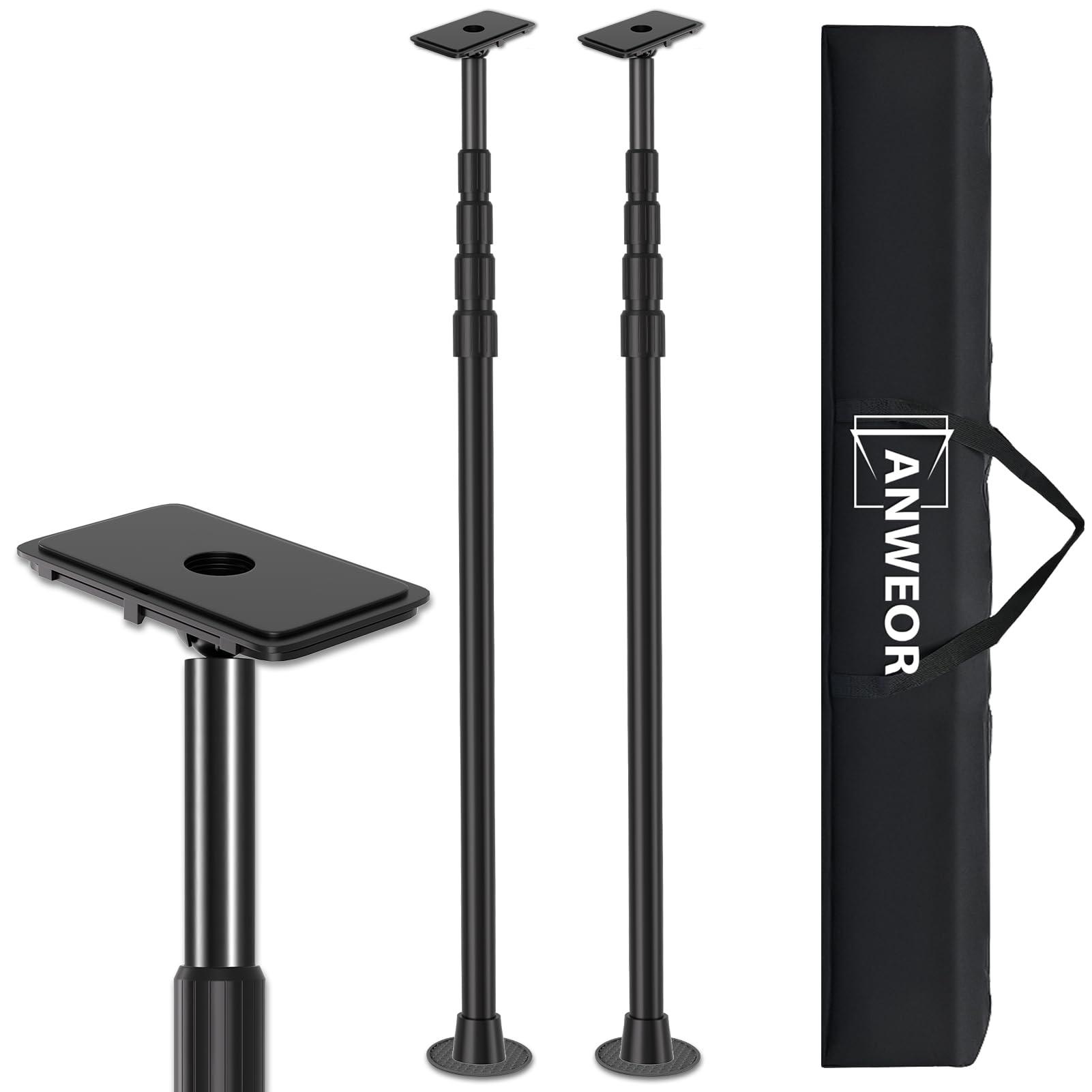 Photo 1 of 10FT Dust Barrier Poles 2 Pack,Spring Loaded Dust Barrier Poles