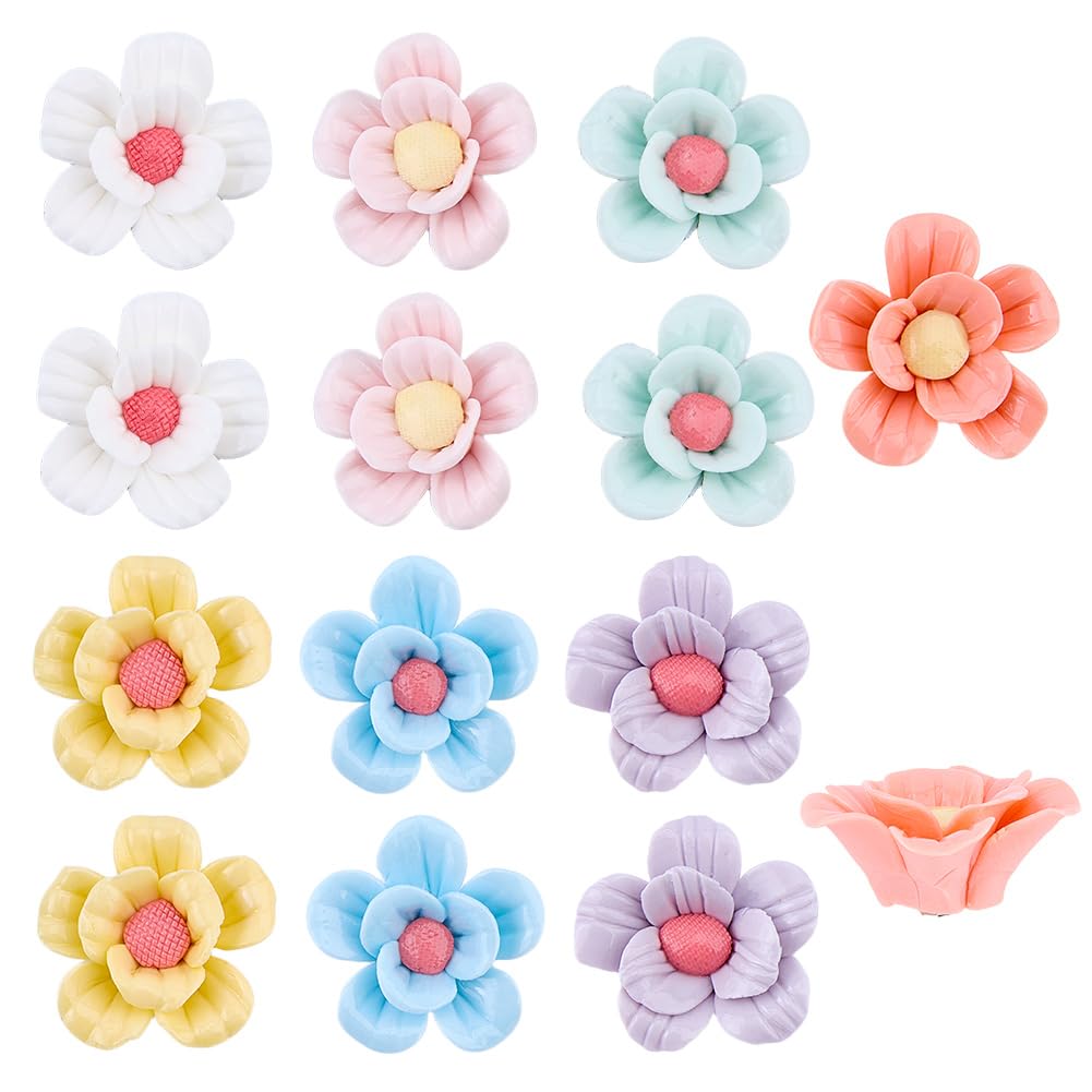 Mosaïque créative fleurs en céramique 3D artisanales multicolores